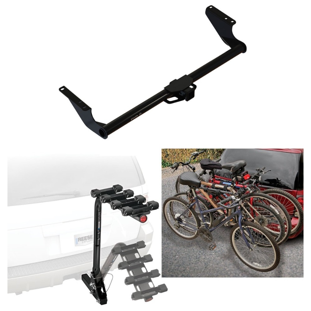 Trailer Hitch w/ 4 Bike Rack For 2122 Toyota Sienna Approved