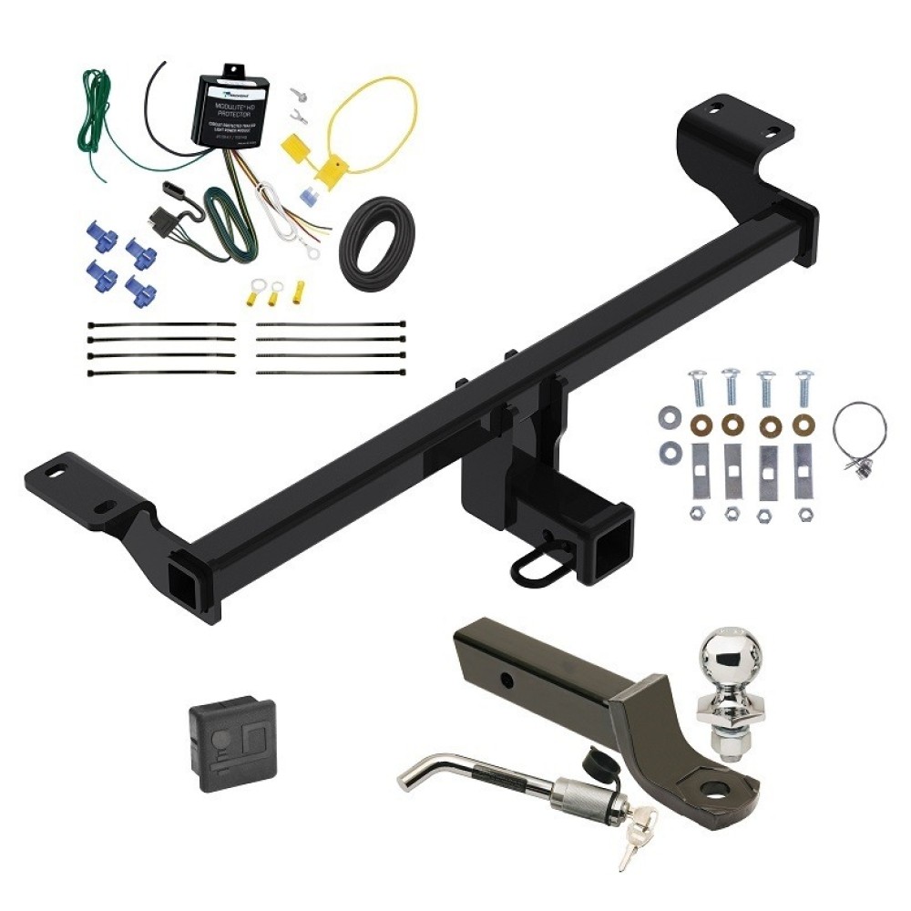 Reese Trailer Tow Hitch For 21-23 Lincoln Corsair 23-23 Ford Escape Except Plug-In-Hybrid Deluxe Package Wiring 2" Ball Mount and Lock Reese Trailer Tow Hitch For 21-23 Lincoln Corsair 23-23 Ford Escape Except Plug-In-Hybrid Deluxe Package Wiring 2" Ball Mount and Lock