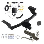 Custom Fit Trailer Hitch Wiring Harness (Plug & Play) 2" Drop Ball-Mount w/ Locking Pin/Clip 2" Chrome BallRubber Hitch Plug Cover Installation Hardware Installation Instructions 84460 118840 7005111 7010 Reese Trailer Hitch Wiring 21-23 Mu Reese Trailer Hitch w/ Wiring For 21-23 Ford Mustang Mach-E Deluxe Package Wiring 2" Ball Mount and Lock