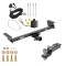 Custom Fit Trailer Hitch Wiring Harness (Plug & Play) 2" Drop Ball-Mount w/ Pin/Clip 2" Chrome Ball Installation Hardware Installation Instructions 84540 118255 21536 Reese Trailer Tow Hitch 16-22 Lexus RX350 16-21 RX450h Complete Package W Reese Trailer Tow Hitch For 16-22 Lexus RX350 16-21 RX450h Complete Package w/ Wiring and 2" Ball