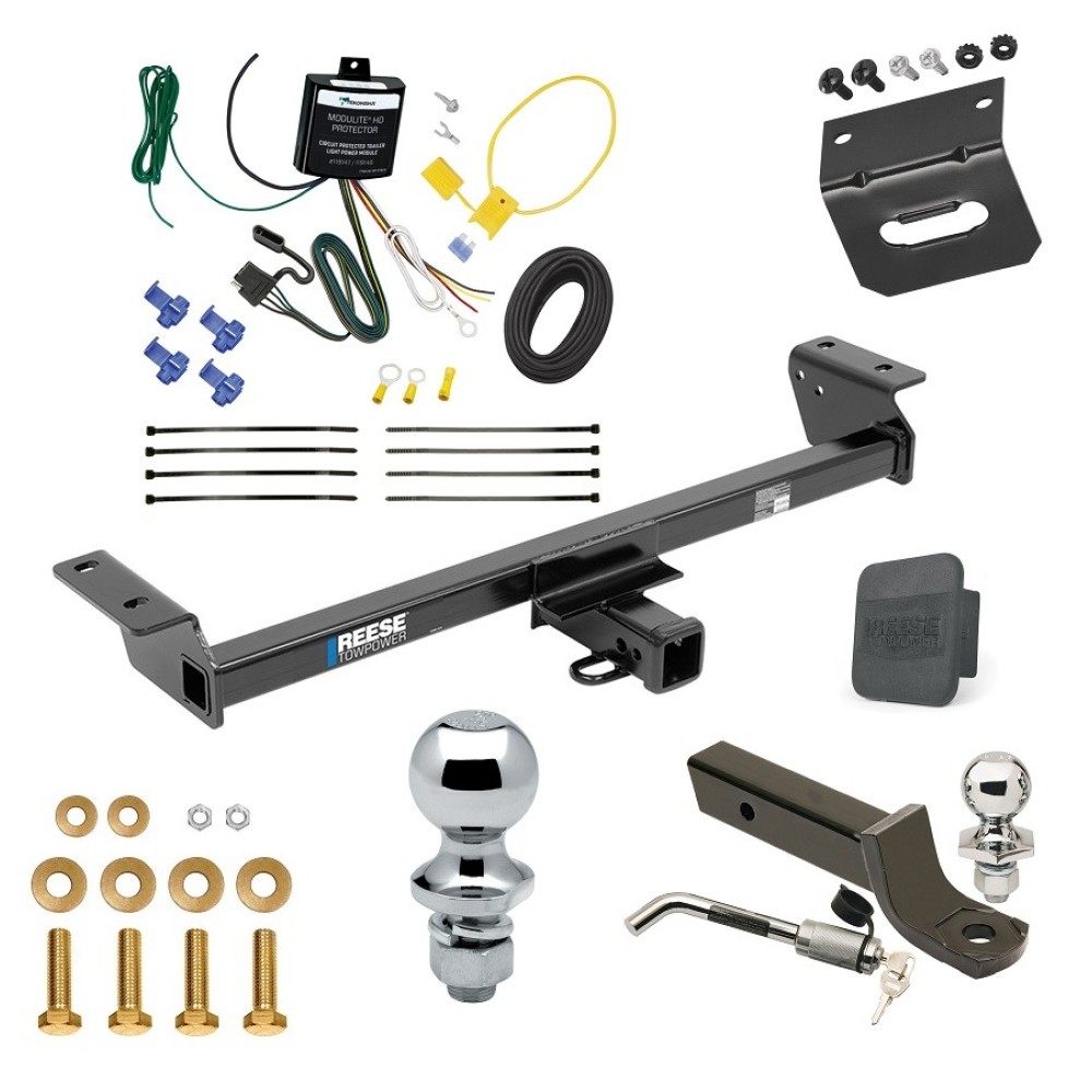 Custom Fit Trailer Hitch Wiring Harness (Requires splicing) 2" Drop Ball-Mount w/ Locking Pin/Clip 2" Chrome Ball 4-Flat Mounting Bracket 1-7/8" Chrome Ball Rubber Hitch Plug Cover Installation Hardware Installation Instructions 84540 11914 Ultimate Tow Package For 22-22 Lexus RX350 Trailer Hitch w/ Wiring 2" Drop Mount Dual 2" and 1-7/8" Ball Lock Bracket Cover 2" Receiver Reese