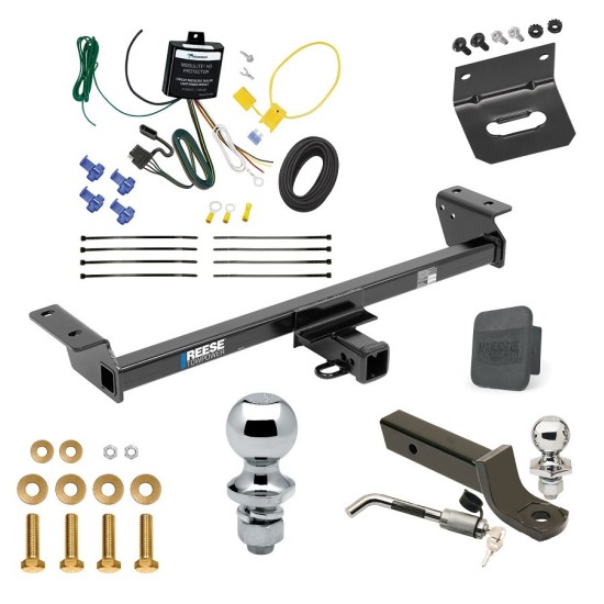 Custom Fit Trailer Hitch Wiring Harness (Requires splicing) 2" Drop Ball-Mount w/ Locking Pin/Clip 2" Chrome Ball 4-Flat Mounting Bracket 1-7/8" Chrome Ball Rubber Hitch Plug Cover Installation Hardware Installation Instructions 84540 11914 Ultimate Tow Package For 22-22 Lexus RX350 Trailer Hitch w/ Wiring 2" Drop Mount Dual 2" and 1-7/8" Ball Lock Bracket Cover 2" Receiver Reese