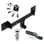 Custom Fit Trailer Hitch Wiring Harness (No Splicing Required) 2" Drop Ball-Mount w/ Pin/Clip 1-7/8" Chrome Ball Installation Hardware Installation Instructions 84590 119250 23 63816 Reese Trailer Tow Hitch 21-22 Mercedes-Benz GLE350 Complete P Reese Trailer Tow Hitch For 21-22 Mercedes-Benz GLE350 Complete Package w/ Zero Contact Wiring Harness Kit and 1-7/8" Ball