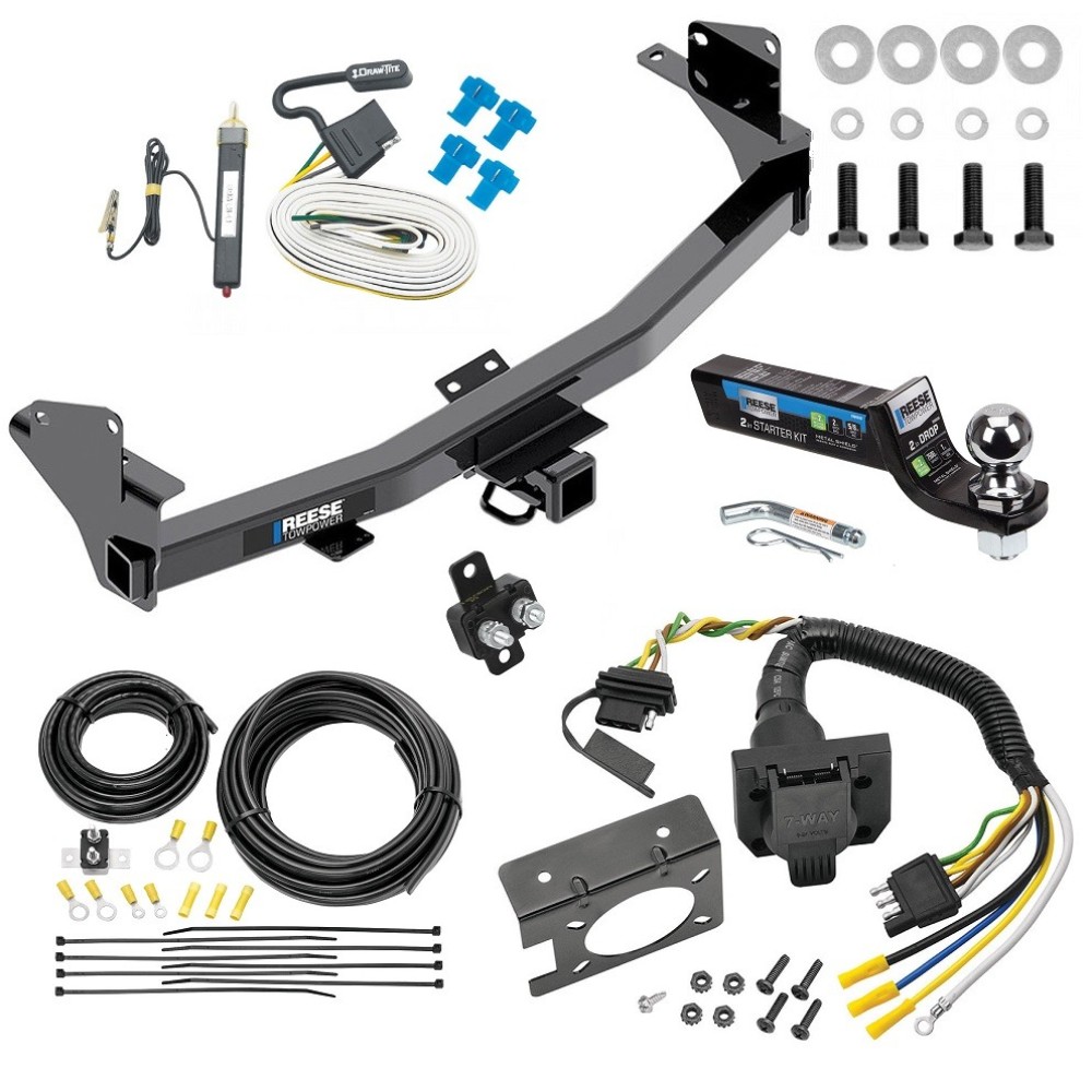 Trailer Hitch Tow Package w/ 7-Way RV Wiring For 15-22 Chevrolet Colorado GMC Canyon w/ 2" Drop Mount 2" Ball Class 4 2" Receiver All Models Reese Trailer Hitch Tow Package w/ 7-Way RV Wiring For 15-22 Chevrolet Colorado GMC Canyon w/ 2" Drop Mount 2" Ball Class 4 2" Receiver All Models Reese