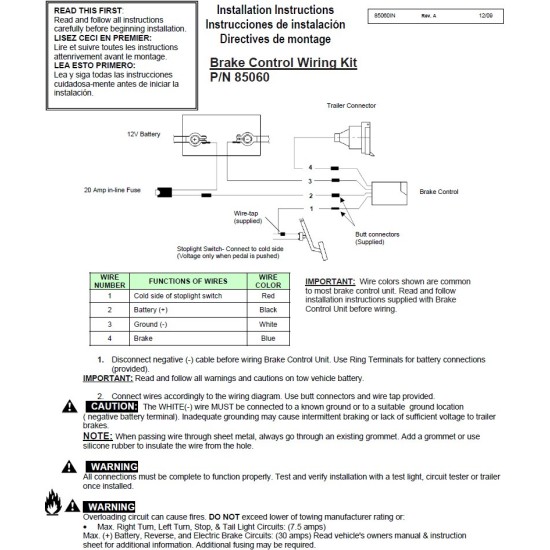 Pro Series Activator Timed Brake Controller Vehicle Specific Trailer Light Plug & Play Wiring 4-Flat Prewired Adapter 4-Way to RV 7-Way 7-Way Mounting Bracket w/ Hardware Brake Controller Install Kit Wire Hardware 20amp Fuse Installation Hardware Inst Economy Activator Brake Control w/ 7-Way Wiring For 03-24 Chevy Express GMC Savana Van 1500 2500 3500 2 Axles