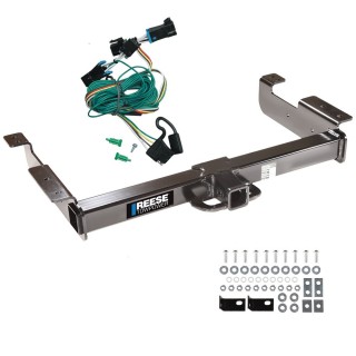 Trailer Hitch w/ Wiring For 96-99 Chevy Express GMC Savana 1500 2500 3500 Class 5 2" Tow Receiver Reese Tekonsha
