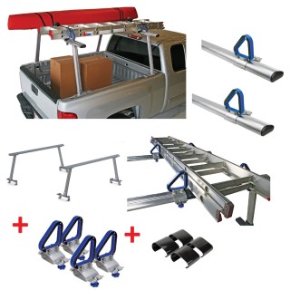 7070900 Reese Truck Bed Ladder Rack Cross Bars 800lb + Protective Glides + Load Stops Fits all pick up trucks long & short beds no drilling Reese Truck Bed Ladder Rack Cross Bars 800lb + Protective Glides + Load Stops Fits all pick up trucks long & short beds no drilling
