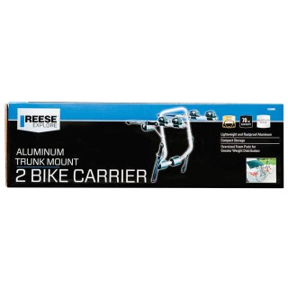 1392980 Reese 2 Bike Rack Trunk Mount Car SUV or Hatchback Trunk Mounted Bicycle Carrier w/ 4 Straps Reese 2 Bike Rack Trunk Mount for Car SUV or Hatchback Trunk Mounted Bicycle Carrier w/ 4 Straps