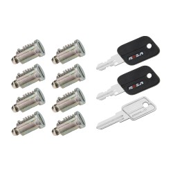 Rola Roof Rack Cross Bars Lock Cores Keyed Alike Quantity 8 Rola Roof Rack Cross Bars Lock Cores Keyed Alike Quantity 8
