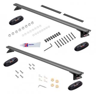 Rola 165lb 55 Roof Rack Cross Bars w/ Keys For Fiberglass