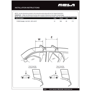 Custom Fit Door Frame Kit End Support Aluminum Cross BarsInstallation Instructions R5003 Rola Roof Rack Cross Bars 13-19 Escape Aluminum Extreme Cross Bar DFE Series 13 14 15 16 17 18 19 2013 2014 2015 2016 2017 2018 2019 Rola Roof Rack Cross Bars For 13-19 Ford Escape Aluminum Extreme Cross Bar DFE Series