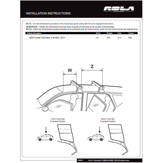 Custom Fit Door Frame Kit End Support Aluminum Cross BarsInstallation Instructions R5023 Rola Roof Rack Cross Bars 11-21 Jeep Grand Cherokee Aluminum Extreme Cross Bar DFE Series 11 12 13 14 15 16 17 18 19 20 21 2011 2012 2013 2014 2015 2016 2017 2018 201 Rola Roof Rack Cross Bars For 11-21 Jeep Grand Cherokee Aluminum Extreme Cross Bar DFE Series