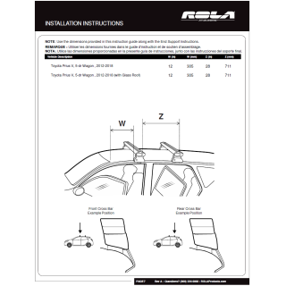 Custom Fit Door Frame Kit End Support Aluminum Cross BarsInstallation Instructions R5055 Rola Roof Rack Cross Bars 12-18 Toyota Prius V Aluminum Extreme Cross Bar DFE Series 12 13 14 15 16 17 18 2012 2013 2014 2015 2016 2017 2018 Rola Roof Rack Cross Bars For 12-18 Toyota Prius V Aluminum Extreme Cross Bar DFE Series