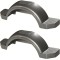 008595 008595 Fulton Set of 2 Silver Fulton Single Axle Trailer Fenders 15" Wheels Triple Step 45" Long Boat Utility Sale Replacement Set of 2 Silver Fulton Single Axle Trailer Fenders 15" Wheels Triple Step 45" Long Boat Utility Sale Replacement