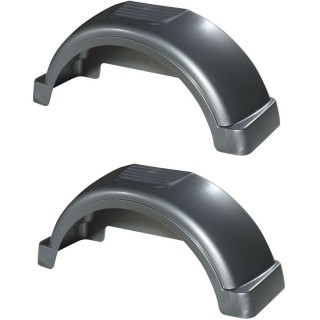 008563 008563 Fulton Set of 2 Silver Fulton Single Axle Trailer Fenders 13" Wheels Top Step 29-1/4" Long Boat Utility Sale Replacement Set of 2 Silver Fulton Single Axle Trailer Fenders 13" Wheels Top Step 29-1/4" Long Boat Utility Sale Replacement
