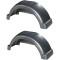 008563 008563 Fulton Set of 2 Silver Fulton Single Axle Trailer Fenders 13" Wheels Top Step 29-1/4" Long Boat Utility Sale Replacement Set of 2 Silver Fulton Single Axle Trailer Fenders 13" Wheels Top Step 29-1/4" Long Boat Utility Sale Replacement