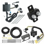 Trailer Hitch 7 Way RV Wiring Kit For 07-23 Kia Sorento V6 13-18 Hyundai Santa Fe 15-21 Sedona 07-12 Veracruz Plug Prong Pin Brake Control Ready