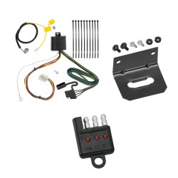 Trailer Wiring and Bracket w/ Light Tester For 16-21 Mitsubishi Outlander except Outlander Sport Plug & Play 4-Flat Harness
