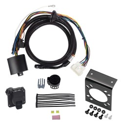 7-Way RV Trailer Wiring Harness w/ Mounting Bracket For 19-24 Honda Passport All Styles 7-Way RV Trailer Wiring Harness w/ Mounting Bracket For 19-24 Honda Passport All Styles