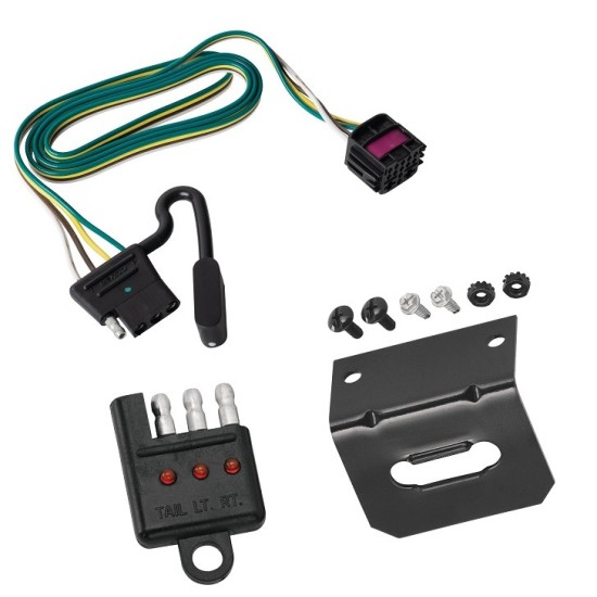 Plug and Play T-One Wiring Harness Connector 4-Flat Mounting Bracket 4-Flat Car End Tester w/ LED Display 118293 118144 20114 Tekonsha Trailer Wiring and Bracket Light Tester 20-23 Buick Encore GX 21-23 Chevrolet Trailblazer Plug Play 4-Flat Harness 20 2 Trailer Wiring and Bracket w/ Light Tester For 20-23 Buick Encore GX 21-24 Chevrolet Trailblazer Plug & Play 4-Flat Harness
