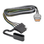 Trailer Wiring and Bracket w/ Light Tester For 22-23 Nissan Pathfinder 22 Infiniti QX60 Plug & Play 4-Flat Harness