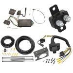 Trailer Hitch 7 Way RV Wiring Kit For 04-12 Chevy Colorado GMC Canyon Isuzu I Series Pickup Plug Prong Pin Brake Control Ready