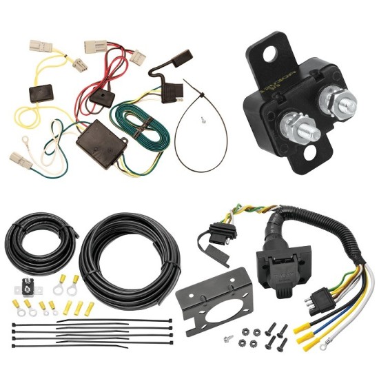 Trailer Hitch 7 Way RV Wiring Kit For 03-07 Honda Accord Sedan 06-08 Acura TSX Plug Prong Pin Brake Control Ready