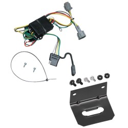 Trailer Wiring and Bracket For 98-04 Nissan Frontier 1998 Quest Mercury Villager Plug & Play 4-Flat Harness Trailer Wiring and Bracket For 98-04 Nissan Frontier 1998 Quest Mercury Villager Plug & Play 4-Flat Harness