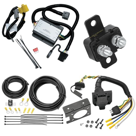 Trailer Hitch 7 Way RV Wiring Kit For 2000 Toyota Tundra Plug Prong Pin Brake Control Ready