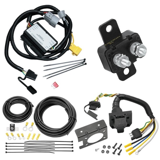 Trailer Hitch 7 Way RV Wiring Kit For 01-02 Toyota Tundra Plug Prong Pin Brake Control Ready