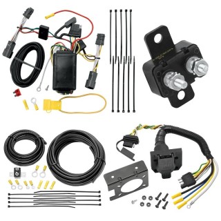 Trailer Hitch 7 Way RV Wiring Kit For 06-14 KIA Sedona 07-09 Hyundai Entourage Plug Prong Pin Brake Control Ready