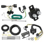 Trailer Hitch 7 Way RV Wiring Kit For 07-18 Jeep Wrangler Plug Prong Pin Brake Control Ready