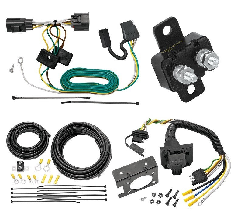 Trailer Hitch 7 Way RV Wiring Kit For 07-18 Jeep Wrangler Plug Prong Pin Brake Control Ready Trailer Hitch 7 Way RV Wiring Kit For 07-18 Jeep Wrangler Plug Prong Pin Brake Control Ready