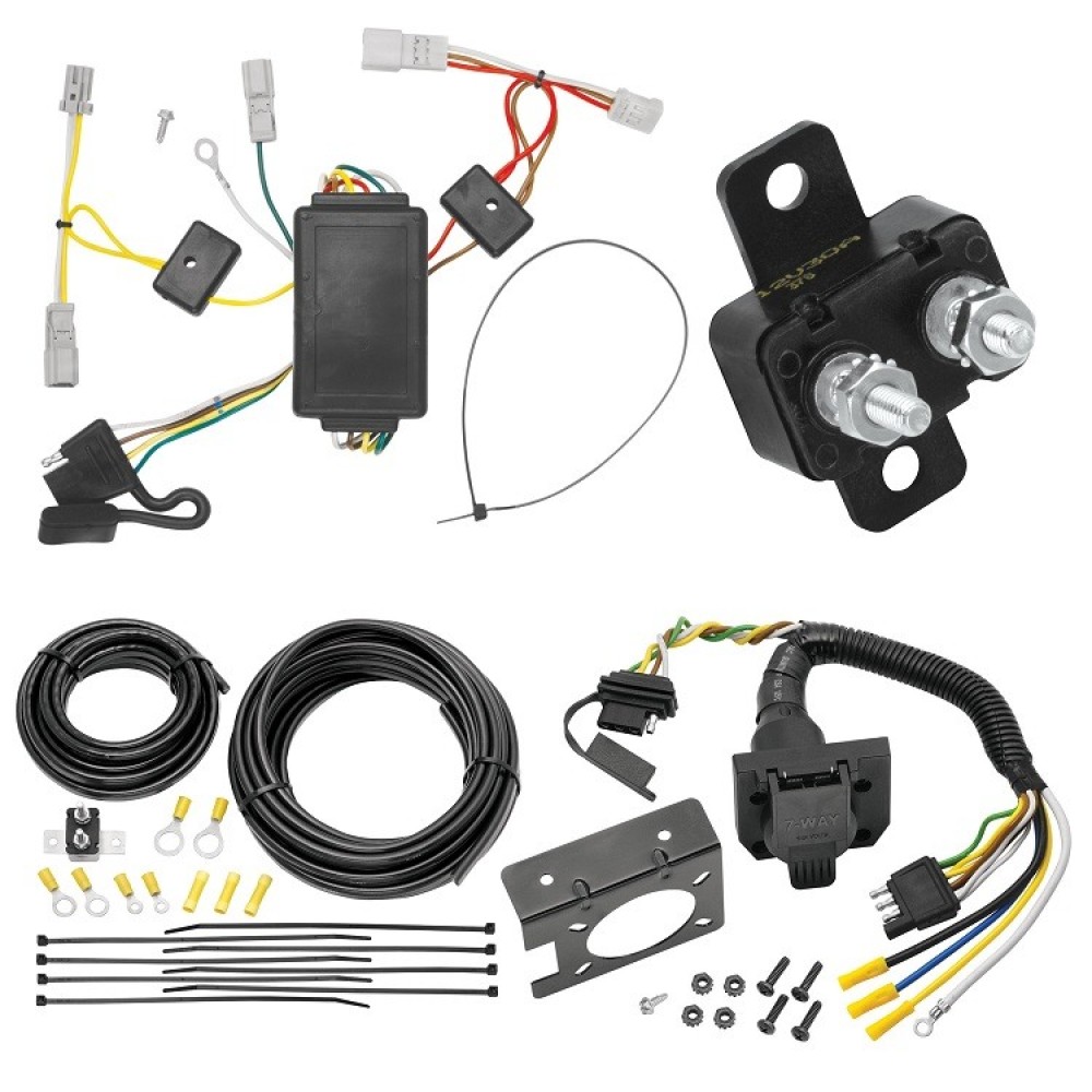 118441 85343 20506 7012A Tekonsha Trailer Hitch 7 Way RV Wiring Kit 03-05 Honda Accord Coupe Plug Prong Pin Brake Control Ready 03 04 05 2003 2004 2005 Trailer Hitch 7 Way RV Wiring Kit For 03-05 Honda Accord Coupe Plug Prong Pin Brake Control Ready