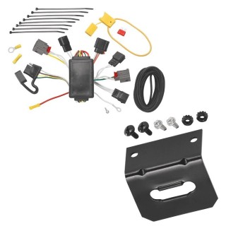 Plug and Play T-One Wiring Harness Connector 4-Flat Mounting Bracket Installation Instructions 118444 118144 Tekonsha Trailer Wiring and Bracket 07-10 Chrysler Sebring Plug Play 4-Flat Harness 07 08 09 10 2007 2008 2009 2010 Trailer Wiring and Bracket For 07-10 Chrysler Sebring Plug & Play 4-Flat Harness