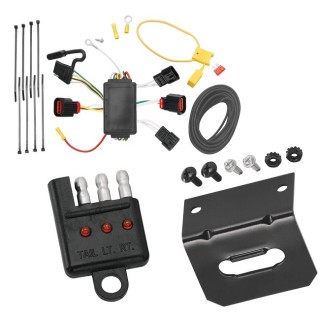 Trailer Wiring and Bracket w/ Light Tester For 08-10 Dodge Avenger Plug & Play 4-Flat Harness