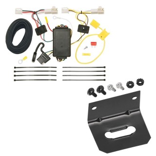 Plug and Play T-One Wiring Harness Connector 4-Flat Mounting Bracket Installation Instructions 118459 118144 Tekonsha Trailer Wiring and Bracket 09-13 Toyota Corolla Plug Play 4-Flat Harness 09 10 11 12 13 2009 2010 2011 2012 2013 Trailer Wiring and Bracket For 09-13 Toyota Corolla Plug & Play 4-Flat Harness