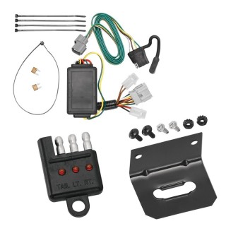 Plug and Play T-One Wiring Harness Connector 4-Flat Mounting Bracket 4-Flat Car End Tester w/ LED Display 118465 118144 20114 Tekonsha Trailer Wiring and Bracket Light Tester 07-11 Honda Element Plug Play 4-Flat Harness 07 08 09 10 11 2007 2008 2009 2010 Trailer Wiring and Bracket w/ Light Tester For 07-11 Honda Element Plug & Play 4-Flat Harness