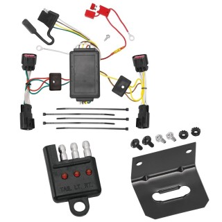 Plug and Play T-One Wiring Harness Connector 4-Flat Mounting Bracket 4-Flat Car End Tester w/ LED Display 118486 118144 20114 Tekonsha Trailer Wiring and Bracket Light Tester 10-11 Chevy Camaro Plug Play 4-Flat Harness 10 11 2010 2011 Trailer Wiring and Bracket w/ Light Tester For 10-11 Chevy Camaro Plug & Play 4-Flat Harness