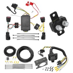 Trailer Hitch 7 Way RV Wiring Kit For 10-11 Chevrolet Camaro Plug Prong Pin Brake Control Ready