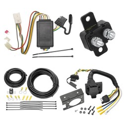 Trailer Hitch 7 Way RV Wiring Kit For 04-11 Mitsubishi Endeavor Plug Prong Pin Brake Control Ready