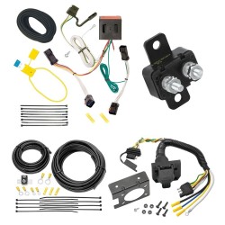 Trailer Hitch 7 Way RV Wiring Kit For 02-07 Jeep Liberty Plug Prong Pin Brake Control Ready