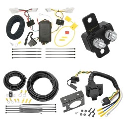 Trailer Hitch 7 Way RV Wiring Kit For 10-14 Hyundai Sonata Plug Prong Pin Brake Control Ready