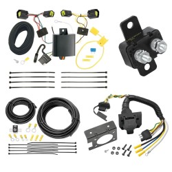 Trailer Hitch 7 Way RV Wiring Kit For 10-13 Ford Transit Connect Plug Prong Pin Brake Control Ready