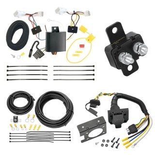 Trailer Hitch 7 Way RV Wiring Kit For 13-18 Lexus ES350 13-21 ES300h Plug Prong Pin Brake Control Ready