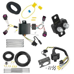 Trailer Hitch 7 Way RV Wiring Kit For 12-18 Chevy Sonic Plug Prong Pin Brake Control Ready