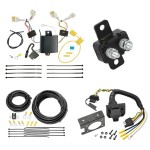 Trailer Hitch 7 Way RV Wiring Kit For 12-20 Toyota Prius C Plug Prong Pin Brake Control Ready