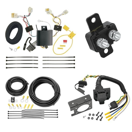 Trailer Hitch 7 Way RV Wiring Kit For 17-21 Hyundai Elantra 13-21 Hyundai Elantra GT Plug Prong Pin Brake Control Ready 