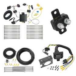 Trailer Hitch 7 Way RV Wiring Kit For 16-22 BMW 320i 328d 328i 330e 330i 340i xDrive Plug Prong Pin Brake Control Ready Trailer Hitch 7 Way RV Wiring Kit For 16-22 BMW 320i 328d 328i 330e 330i 340i xDrive Plug Prong Pin Brake Control Ready