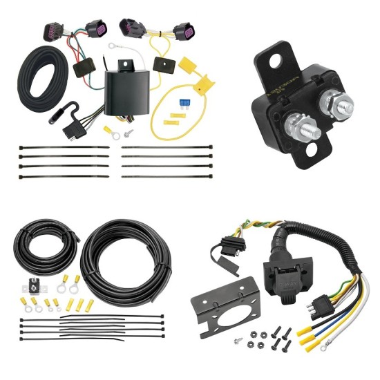 Trailer Hitch 7 Way RV Wiring Kit For 15-22 RAM ProMaster City Plug Prong Pin Brake Control Ready